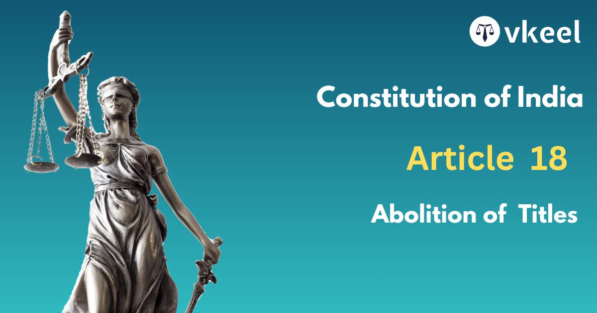 Article 18: Abolition of Titles