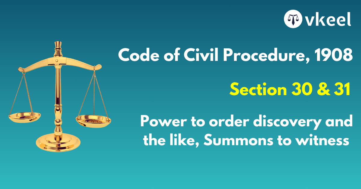 Section 30 & 31 of Code of Civil Procedure,1908