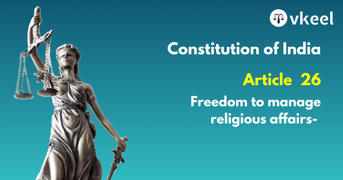 Article 26 of the Constitution of India