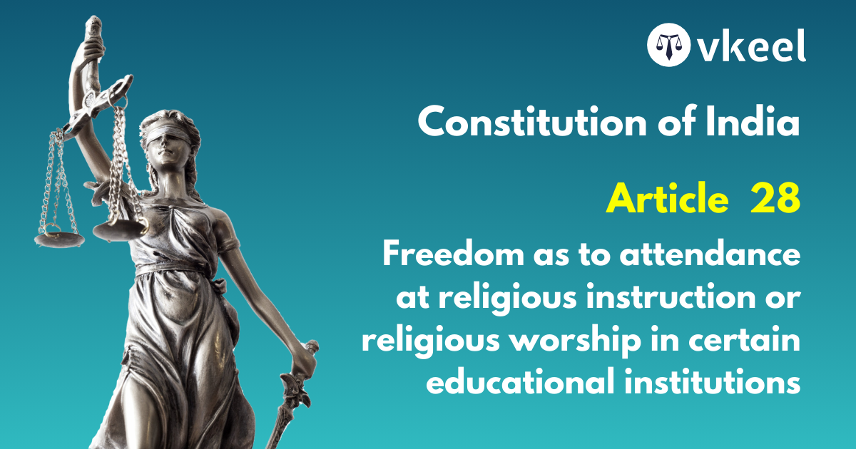 Article 28 of the Constitution of India